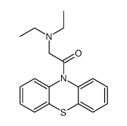 2-(diethylamino)-1-phenothiazin-10-ylethanone结构式