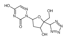 2-[4-hydroxy-5-(hydroxymethyl)-5-(5H-tetrazol-5-yl)oxolan-2-yl]-1,2,4-triazine-3,5-dione Structure