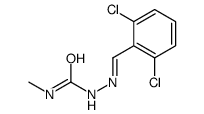 1-[(2,6-dichlorophenyl)methylideneamino]-3-methylurea Structure