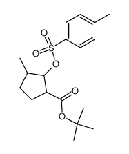 tert-butyl 3-methyl-2-(4-methylbenzenesulfonyloxy)cyclopentane-1-carboxylate Structure