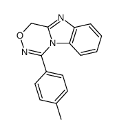 4-p-tolyl-1H-benzo[4,5]imidazo[1,2-d][1,2,4]oxadiazine结构式