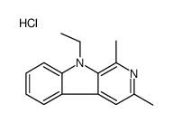9-ethyl-1,3-dimethylpyrido[3,4-b]indole,hydrochloride Structure