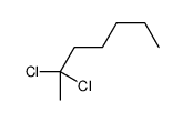 2,2-dichloroheptane Structure
