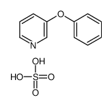 3-phenoxypyridine,sulfuric acid Structure
