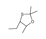 (4S,5S)-4-ethyl-2,2,5-trimethyl-1,3-oxathiolane Structure