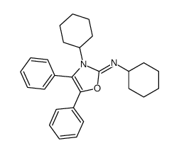 N,3-dicyclohexyl-4,5-diphenyl-1,3-oxazol-2-imine结构式