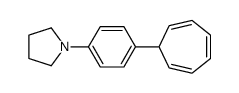 1-(4-cyclohepta-2,4,6-trien-1-ylphenyl)pyrrolidine Structure