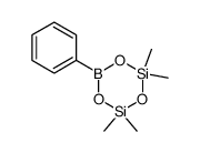 2,2,4,4-tetramethyl-6-phenyl-1,3,5,2,4,6-trioxadisilaborinane结构式