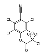 (2,3,5,6-tetrachloro-4-cyanophenyl) 2,2,2-trichloroacetate结构式