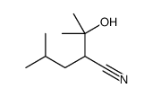 2-(2-hydroxypropan-2-yl)-4-methylpentanenitrile Structure