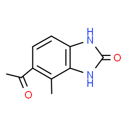 2H-Benzimidazol-2-one,5-acetyl-1,3-dihydro-4-methyl-(9CI)结构式