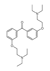 bis[3-[2-(diethylamino)ethoxy]phenyl]methanone Structure