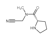 2-Pyrrolidinecarboxamide,N-(cyanomethyl)-N-methyl-,(2S)-(9CI) structure