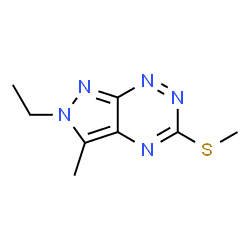 2H-Pyrazolo[4,3-e][1,2,4]triazine,2-ethyl-3-methyl-5-(methylthio)-(9CI)结构式