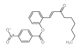 1-Nonen-3-one,1-[2-[(4-nitrobenzoyl)oxy]phenyl]-, (E)- (9CI) structure