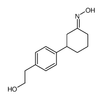 2-[4-[(3E)-3-hydroxyiminocyclohexyl]phenyl]ethanol结构式