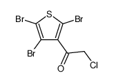 2-chloro-1-(2,4,5-tribromothiophen-3-yl)ethanone结构式
