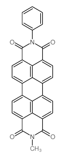 2-methyl-9-phenyl-anthra[2,1,9-def,6,5,10-d'e'f']diisoquinoline-1,3,8,10-tetraone Structure