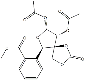 3-C-(Hydroxymethyl)-α-D-xylofuranose 1,2-diacetate 5-benzoate 3,3-carbonate picture