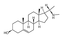 (20S)-20-Methylaminopregn-5-en-3β-ol structure