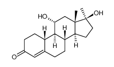 17α-methyl-11α,17β-dihydroxyestr-4-en-3-one Structure