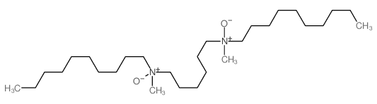 decyl-[6-(decyl-methyl-oxido-ammonio)hexyl]-methyl-oxido-azanium结构式