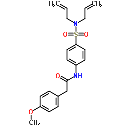 N-[4-(Diallylsulfamoyl)phenyl]-2-(4-methoxyphenyl)acetamide Structure