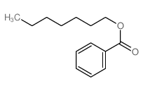 Benzoic acid, heptyl ester structure