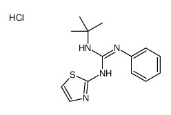 3-phenyl-2-tert-butyl-1-(1,3-thiazol-2-yl)guanidine hydrochloride Structure