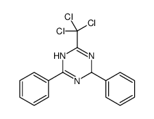 2,4-diphenyl-6-(trichloromethyl)-1,4-dihydro-1,3,5-triazine Structure