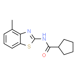 Cyclopentanecarboxamide, N-(4-methyl-2-benzothiazolyl)- (9CI) picture