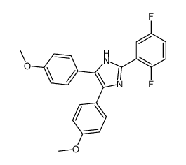 2-(2,5-difluorophenyl)-4,5-bis(4-methoxyphenyl)-1H-imidazole Structure