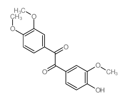 Ethanedione,(3,4-dimethoxyphenyl)(4-hydroxy-3-methoxyphenyl)- (9CI)结构式