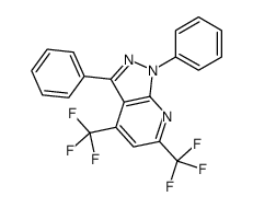 1,3-diphenyl-4,6-bis(trifluoromethyl)pyrazolo[3,4-b]pyridine Structure