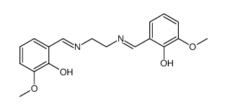 N,N'-bis(2-hydroxy-3-Methoxy-benzylidene)ethylenediamine Structure