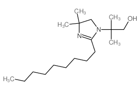 2-Imidazoline, 4,4-dimethyl-1-(1,1-dimethyl-2-hydroxyethyl)-2-nonyl- Structure