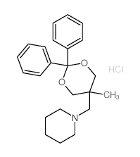 1-((5-Methyl-2,2-diphenyl-1,3-dioxan-5-yl)methyl)piperidine结构式