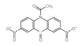 Ethanone,1-(3,7-dinitro-5-oxido-10H-phenothiazin-10-yl)- structure