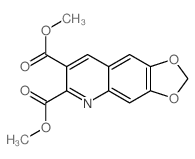 dimethyl [1,3]dioxolo[4,5-g]quinoline-6,7-dicarboxylate结构式