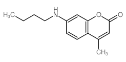 7-butylamino-4-methyl-chromen-2-one结构式