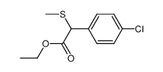 ethyl α-methylthio-(p-chlorophenyl)acetate Structure