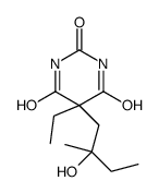 5-ethyl-5-(2-hydroxy-2-methylbutyl)-1,3-diazinane-2,4,6-trione结构式