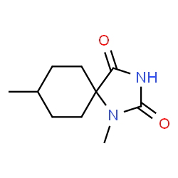 1,8-Dimethyl-1,3-diazaspiro[4.5]decane-2,4-dione Structure
