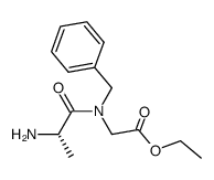 ethyl N-(L-alanyl)-N-benzylglycinate Structure