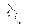1,1-dimethyl-1-silacyclopent-2-en-3-ol结构式