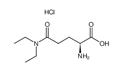 N,N-diethyl-(S)-glutamine hydrochloride Structure