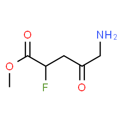 Pentanoic acid,5-amino-2-fluoro-4-oxo-,methyl ester结构式