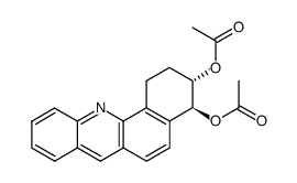 (+/-)-trans-3,4-Diacetoxy-1,2,3,4-tetrahydrobenz[c]acridine结构式