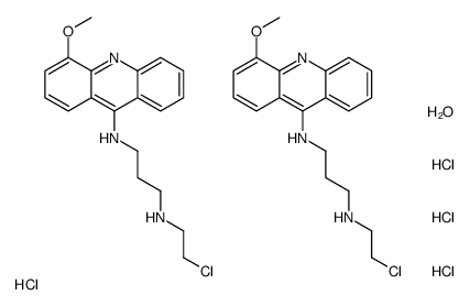 N-(2-chloroethyl)-N'-(4-methoxyacridin-9-yl)propane-1,3-diamine,hydrate,tetrahydrochloride Structure