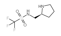 N-[(2S)-2-吡咯烷甲基]-三氟甲磺酰胺结构式